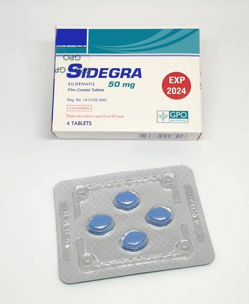 sidegra 50 mg 4 pill